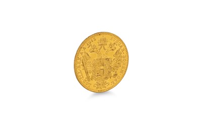 Lot 480 - AN AUSTRIAN GOLD COIN, (1915)  3.4 g.