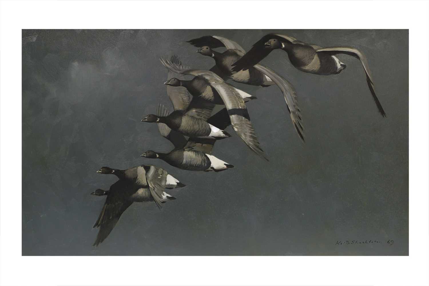 Lot 277 - KEITH SHACKLETON (1923 - 2015), 'Brent Geese...