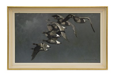 Lot 277 - KEITH SHACKLETON (1923 - 2015), 'Brent Geese...