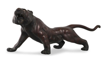 Lot 244 - A 20th CENTURY JAPANESE BRONZE MODEL OF A...