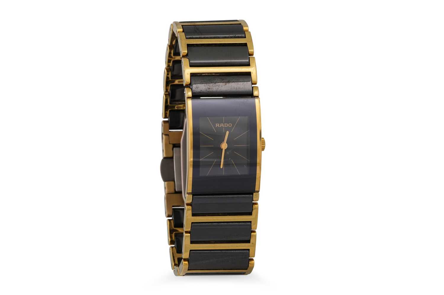 Lot 509 - A RADO BI-METAL WRIST WATCH, bracelet strap,...