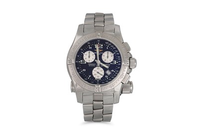 Lot 457 - A GENT'S STAINLESS STEEL BREITLING CHRONOMAT...