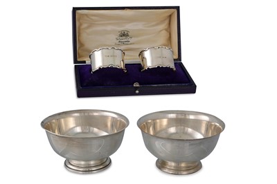 Lot 502 - A MID 20th CENTURY USA STERLING SILVER BOWL,...