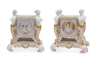 Lot 500 - A PAIR OF LATE 19th CENTURY CONTINENTAL...