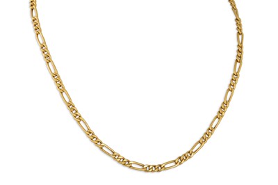 Lot 173 - AN 18CT GOLD CHAIN, with Arabic markings, 15 g.