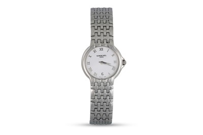 Lot 471 - A LADY'S RAYMOND WEIL GENEVE WRISTWATCH, spare...