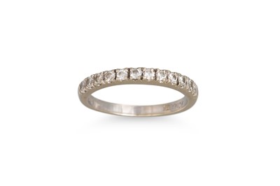 Lot 348 - A DIAMOND HALF ETERNITY RING, mounted in gold....