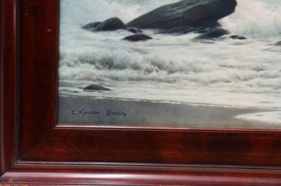 Lot 545 - AFTER CARL KENZLER (1872 - 1947), 'Stormy Seas'...