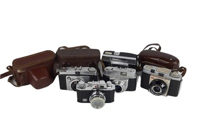 Lot 577 - A COLLECTION OF 8 CAMERAS, including a...