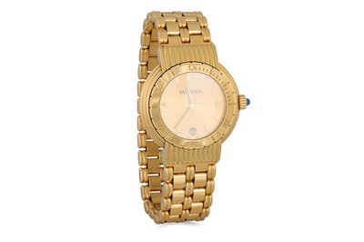 Lot 449 - AN 18CT GOLD BOUCHERON SOLIS WATCH, gold dial...