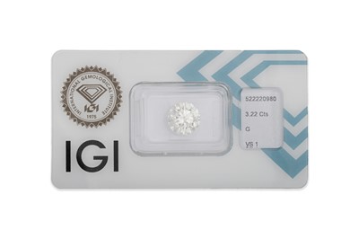 Lot 404 - AN UNMOUNTED DIAMOND, in a sealed IGI packet....