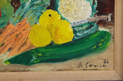 Lot 593 - ANN COWAN (UK 20th Century) Untitled, fruit...