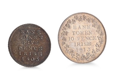 Lot 403 - AN 1813 GIII BANK OF IRELAND TEN PENCE BANK...