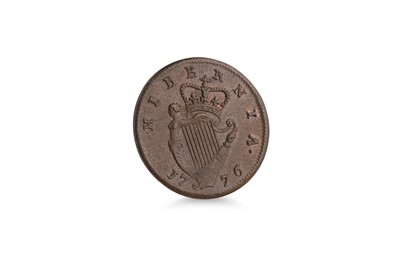 Lot 469 - A 1776 GIII COPPER HALFPENNY IRISH HIBERNIA...