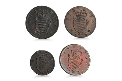 Lot 479 - A COLLECTION OF 3 X 1751-1760 GII COPPER...