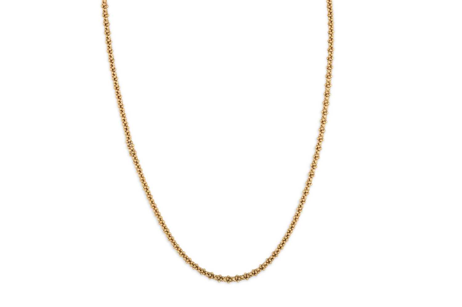 Lot 17 - AN 18CT YELLOW GOLD ROPE LINK NECKLACE,...