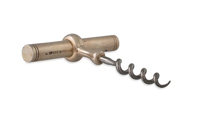 Lot 565 - A MODERN SILVER MOUNTED WINE CORK SCREW