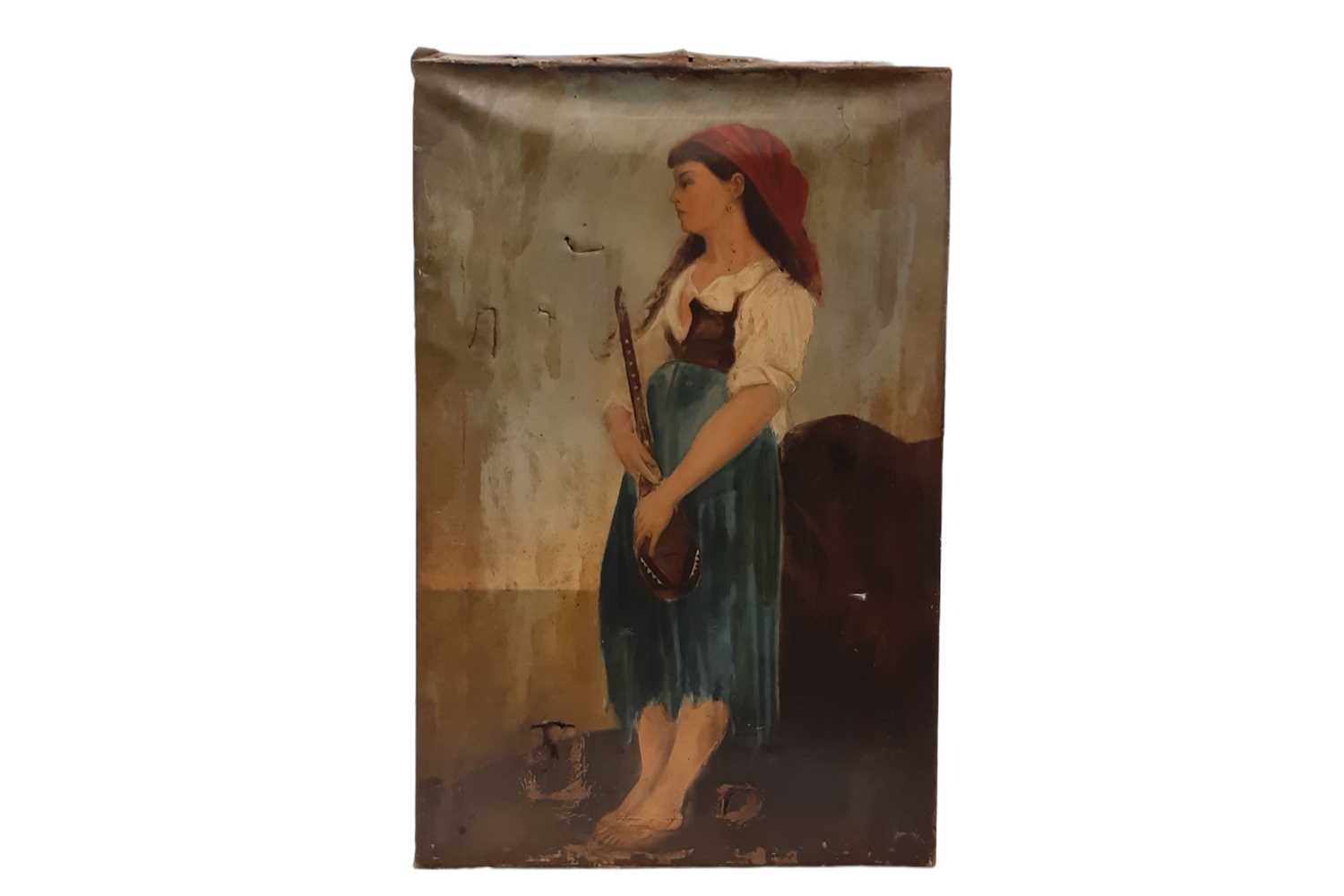 Lot 496 - L.GILBERT, 19th Century untitled; Girl...