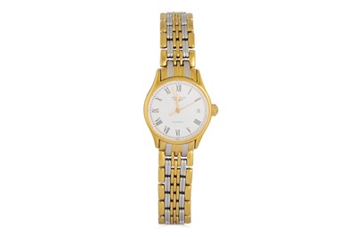 Lot 434 - A LADY'S BI-METAL LONGINES AUTOMATIC...