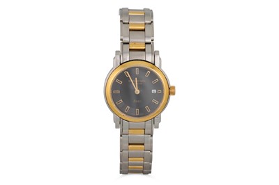 Lot 440 - A BI-METAL RAYMOND WEIL WRISTWATCH, Geneve,...