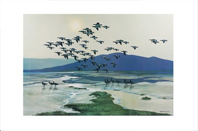 Lot 504 - AFTER SIR PETER SCOTT (1909-89), 'Geese on...