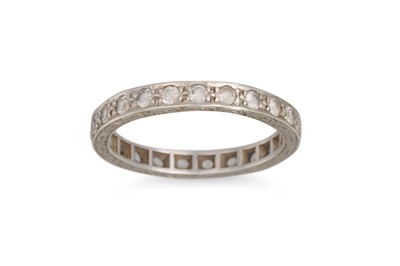 Lot 132 - A DIAMOND ETERNITY RING, in 9ct white gold,...