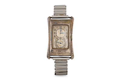 Lot 353 - A GENT'S ART DECO ROLEX 'PRINCE' SILVERED...