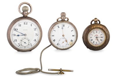 Lot 365 - AN ANTIQUE OPEN FACED POCKET WATCH, by Rolex,...