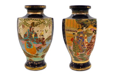 Lot 465 - A PAIR OF 20th CENTURY JAPANESE POLY CHROME...