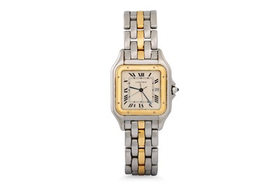 Lot 395 - A GENT'S CARTIER BI-METAL PANTHERE QUARTZ...