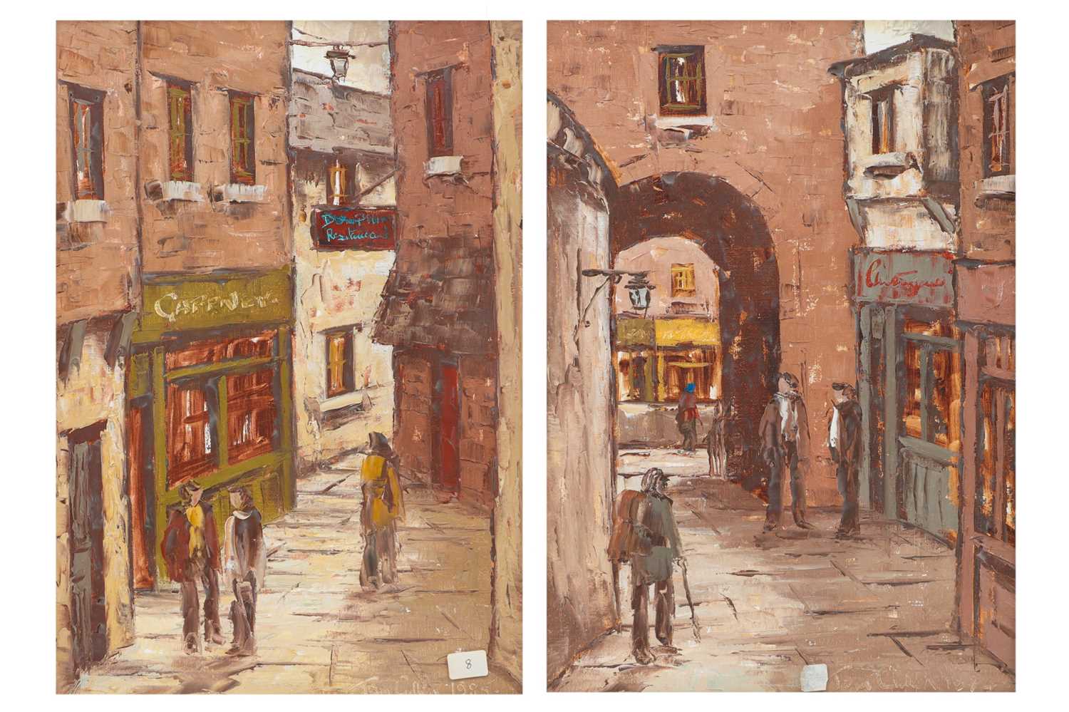 Lot 581 - TOM CULLEN (IRL B 1934) A Pair of Dublin city...