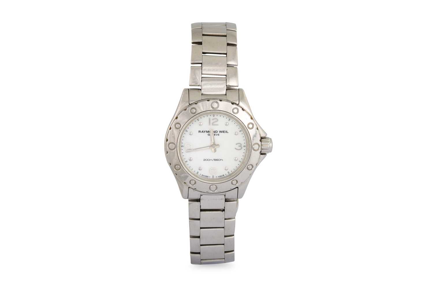 Lot 383 - A LADY'S RAYMOND WEIL GENEVE WRISTWATCH,...