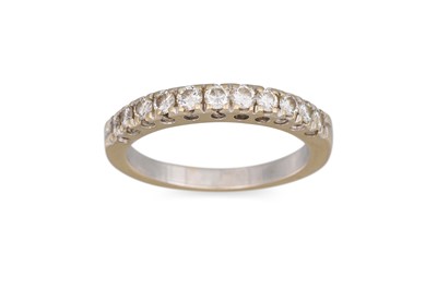 Lot 177 - A DIAMOND HALF ETERNITY RING, mounted in 18ct...