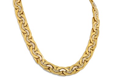 Lot 160 - AN 18CT GOLD NECKLACE, plaited form, 35.8 g.