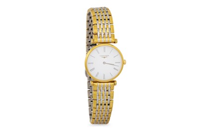 Lot 393 - A LADY'S LONGINES CLASSIC WATCH, white dial,...