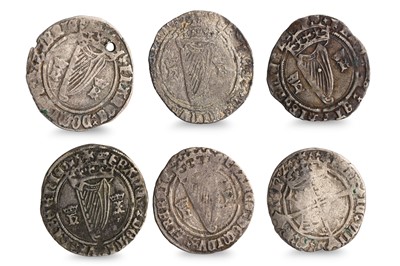 Lot 433 - 1534-1540 HENRY VIII IRISH HARP COINAGE 6 X...