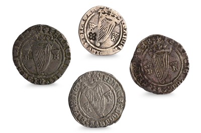 Lot 435 - 1534-1540 HENRY VIII IRISH HARP COINAGE 3 X...