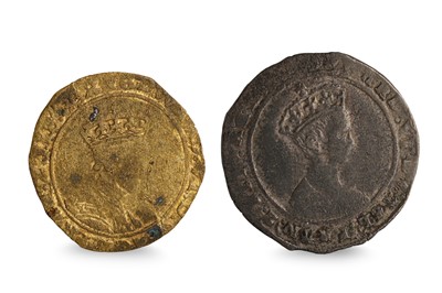 Lot 437 - 1552 ED VI YOUNG CROWNED BUST & SHIELD IRISH...