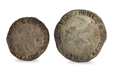 Lot 440 - 1558 ELIZABETH I IRISH HARP SHILLING and a...