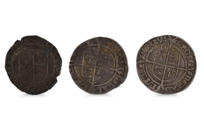 Lot 442 - 1601/02 ELIZABETH I IRISH HARP SIXPENCE, plus...