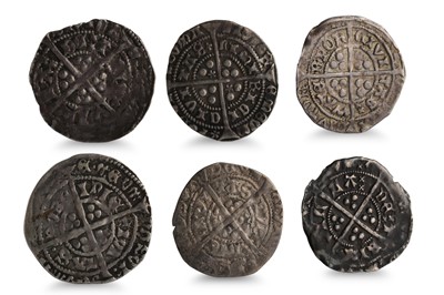 Lot 453 - 1473/77 EDWARD IV & HVII SILVER IRISH COINS, 6...