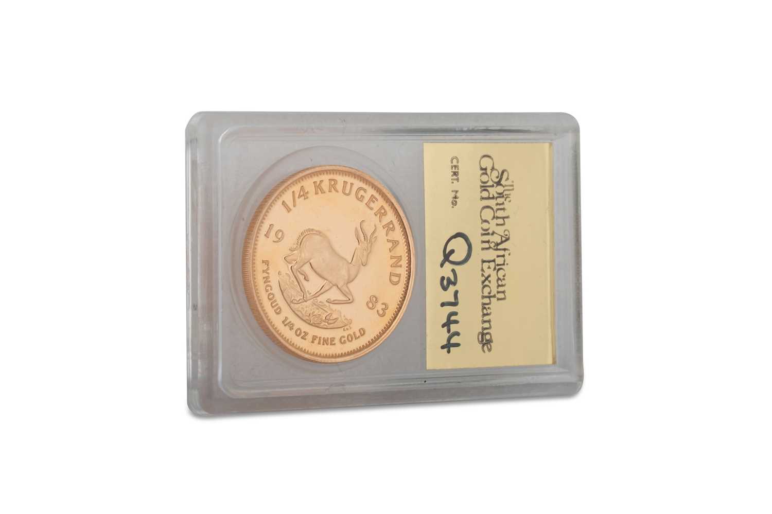 Lot 426 - A 1983 QUARTER KRUGERAND GOLD SOUTH AFRICAN...