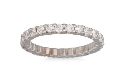 Lot 173 - A FULL BAND DIAMOND ETERNITY RING, mounted in...