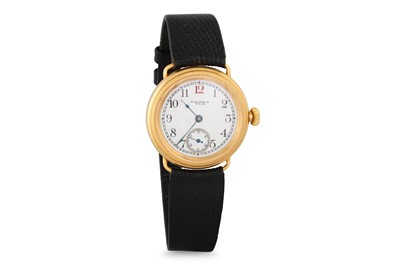 Lot 359 - AN EARLY 20TH CENTURY 18CT GOLD WRISTWATCH,...