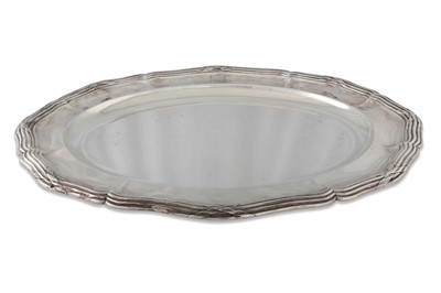 Lot 260 - A FRENCH SILVER OVAL DISH, Maison Odiot Paris,...