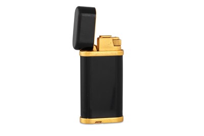 Lot 62 - A BLACK ENAMEL CARTIER LIGHTER