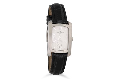 Lot 352 - A GENT'S BAUME & MERCIER WRISTWATCH, cream...