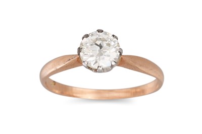 Lot 177 - A DIAMOND SOLITAIRE RING, the old cut diamond...