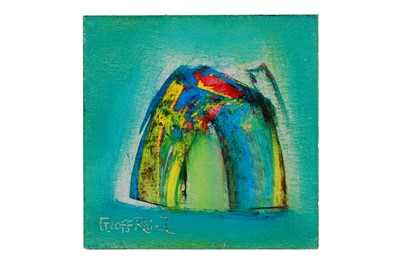 Lot 269 - GEOFF RHIND, abstract painting, signed,...