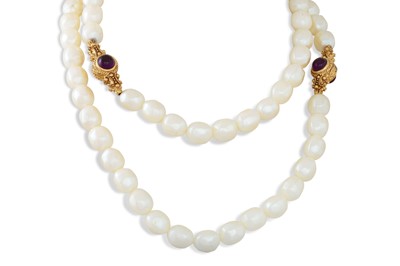 Lot 67 - A SET OF GIVENCHY FAUX PEARLS, with spacers,...